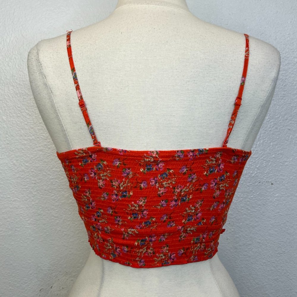 Free People Bandeau Top Maia Convertible top in Red Meadow Size S - Picture 4 of 7